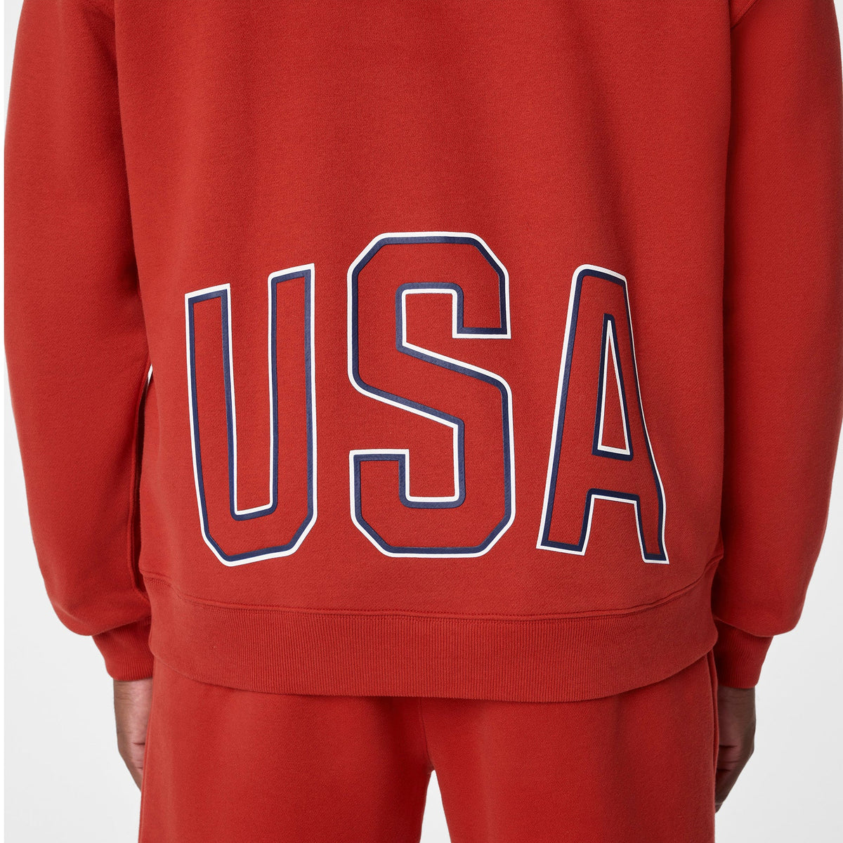 FIGS x Team USA Hoodie Sweatshirt - Team USA Red