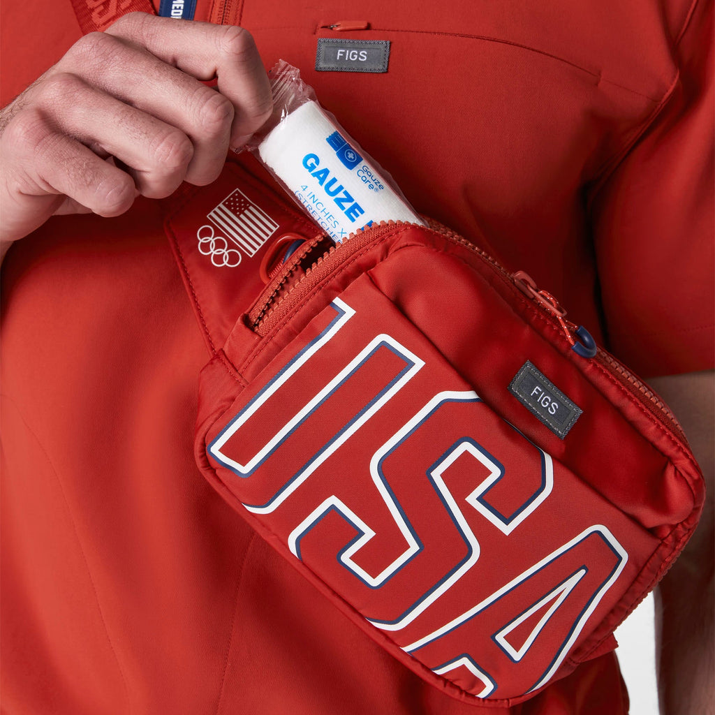 FIGS x Team USA Belt Bag - Team USA Red