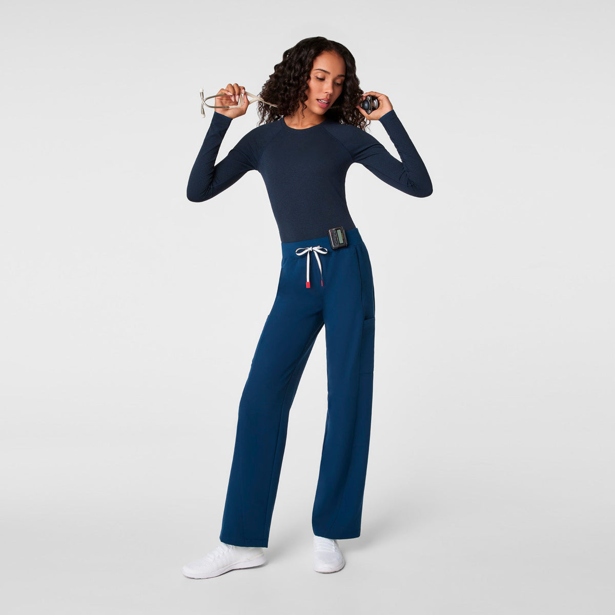 FIGS x Team USA Salta Long-Sleeve Underscrub - Team USA Blue