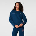 FIGS x Team USA Crewneck Sweatshirt - Team USA Blue