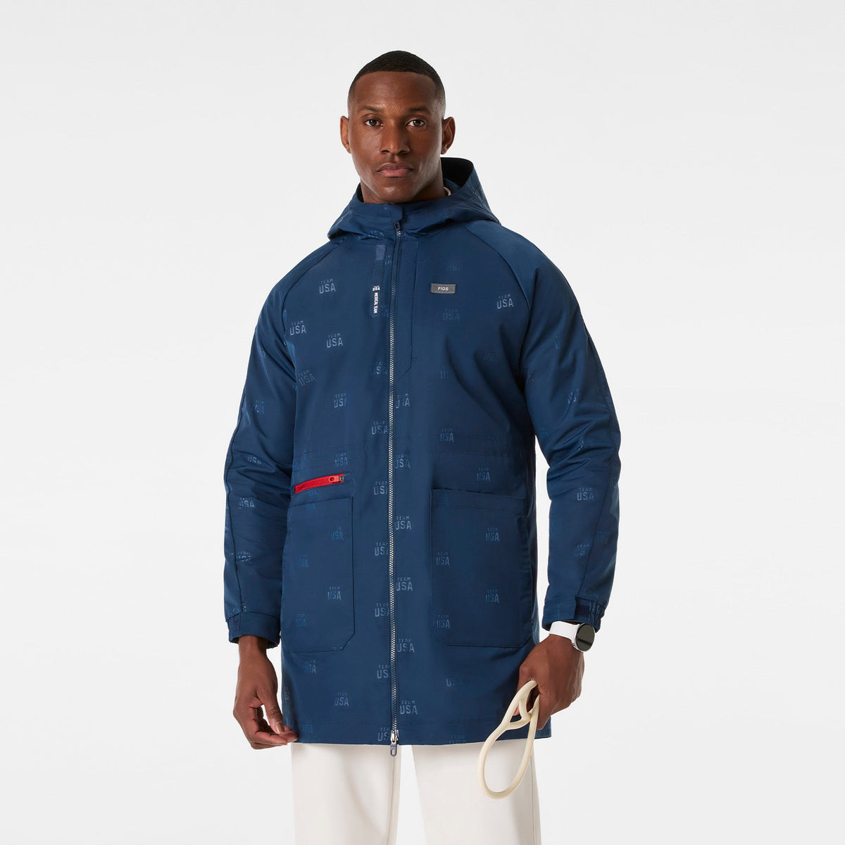 FIGS x Team USA On-Shift Stadium Jacket™ - Team USA Blue
