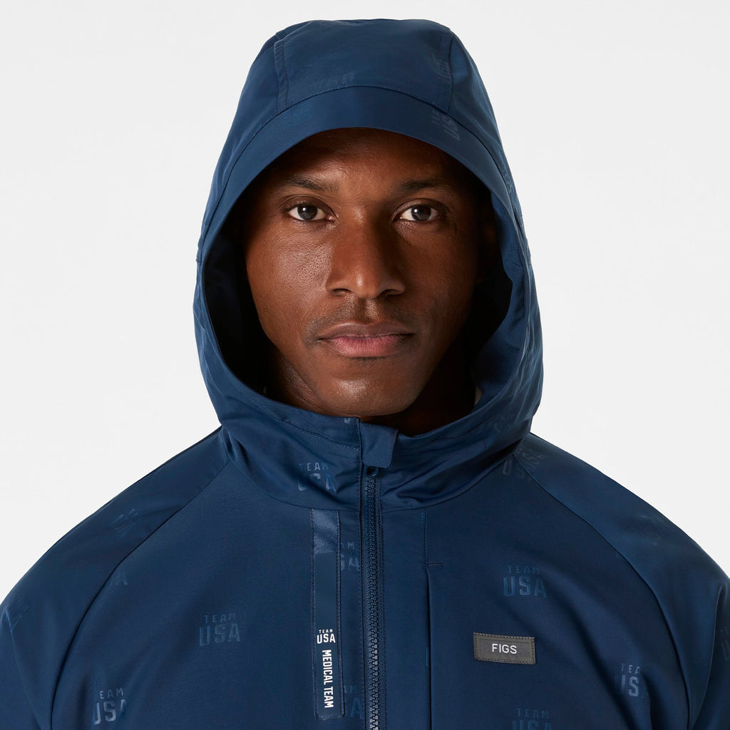 FIGS x Team USA On-Shift Stadium Jacket™ - Team USA Blue