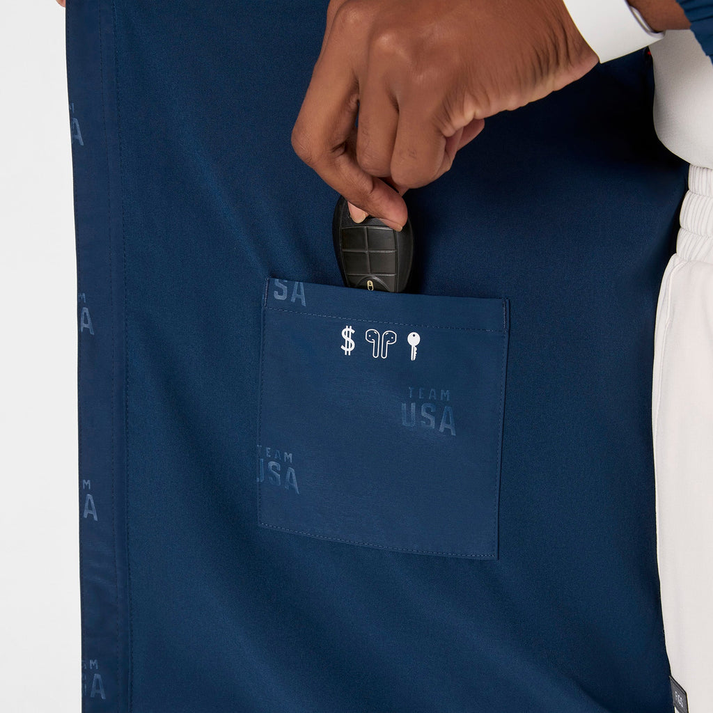FIGS x Team USA On-Shift Stadium Jacket™ - Team USA Blue