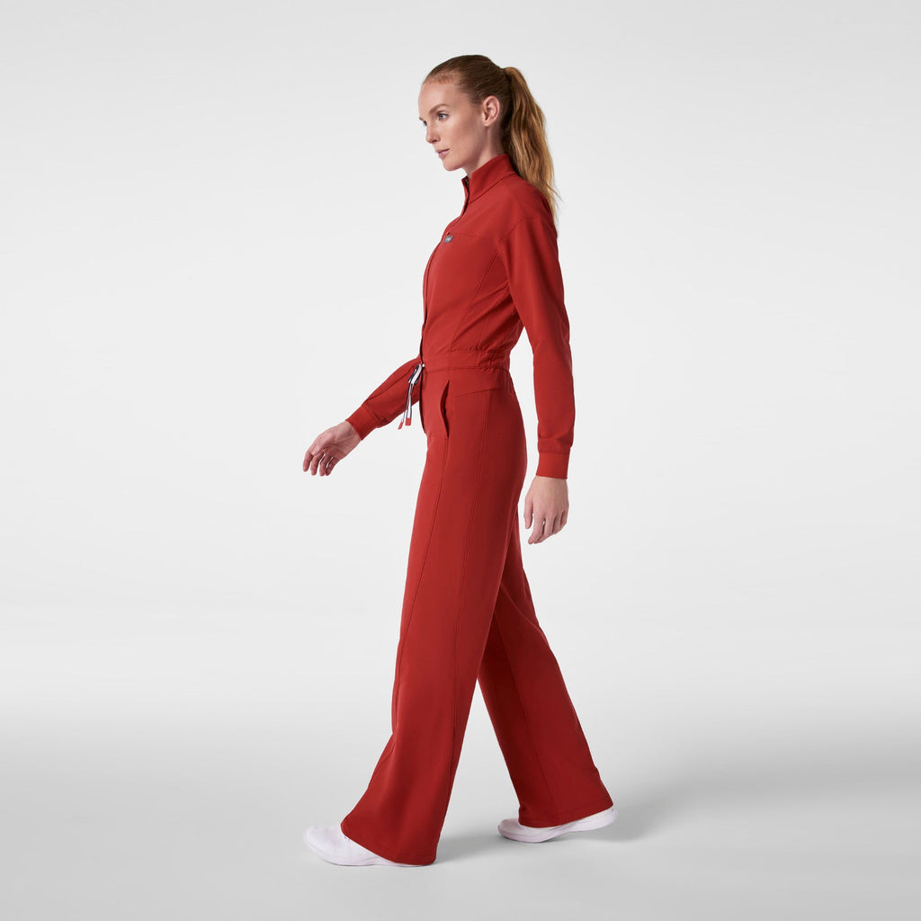 FIGS x Team USA Wide-Leg ScrubJumpsuit™ - Team USA Red