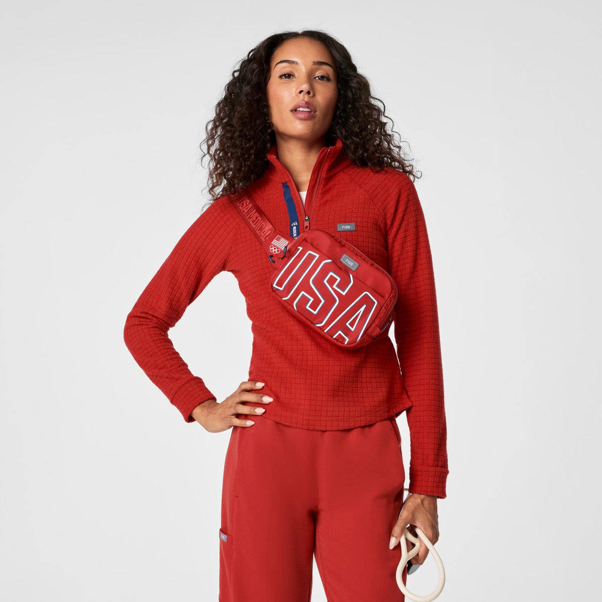 FIGS x Team USA Belt Bag - Team USA Red