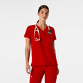 Casma Scrub Top™ - Winning Red