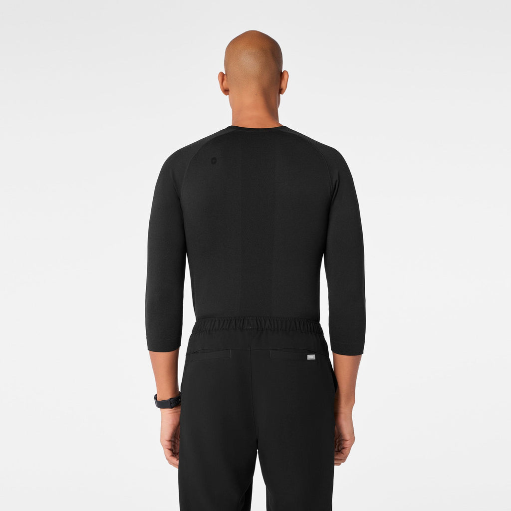 Makato Seamless ¾ Sleeve Underscrub - Black