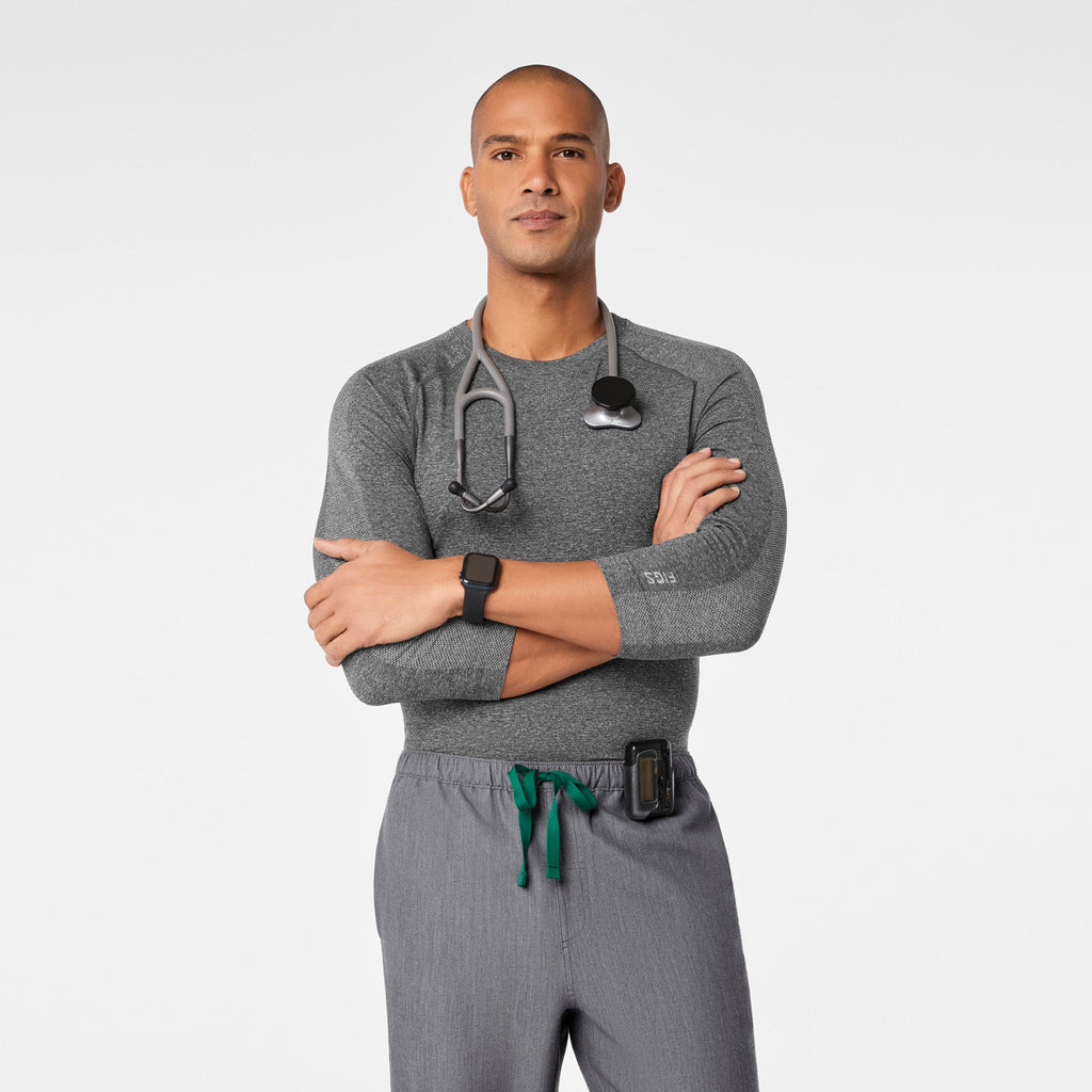Makato Seamless ¾ Sleeve Underscrub - Graphite