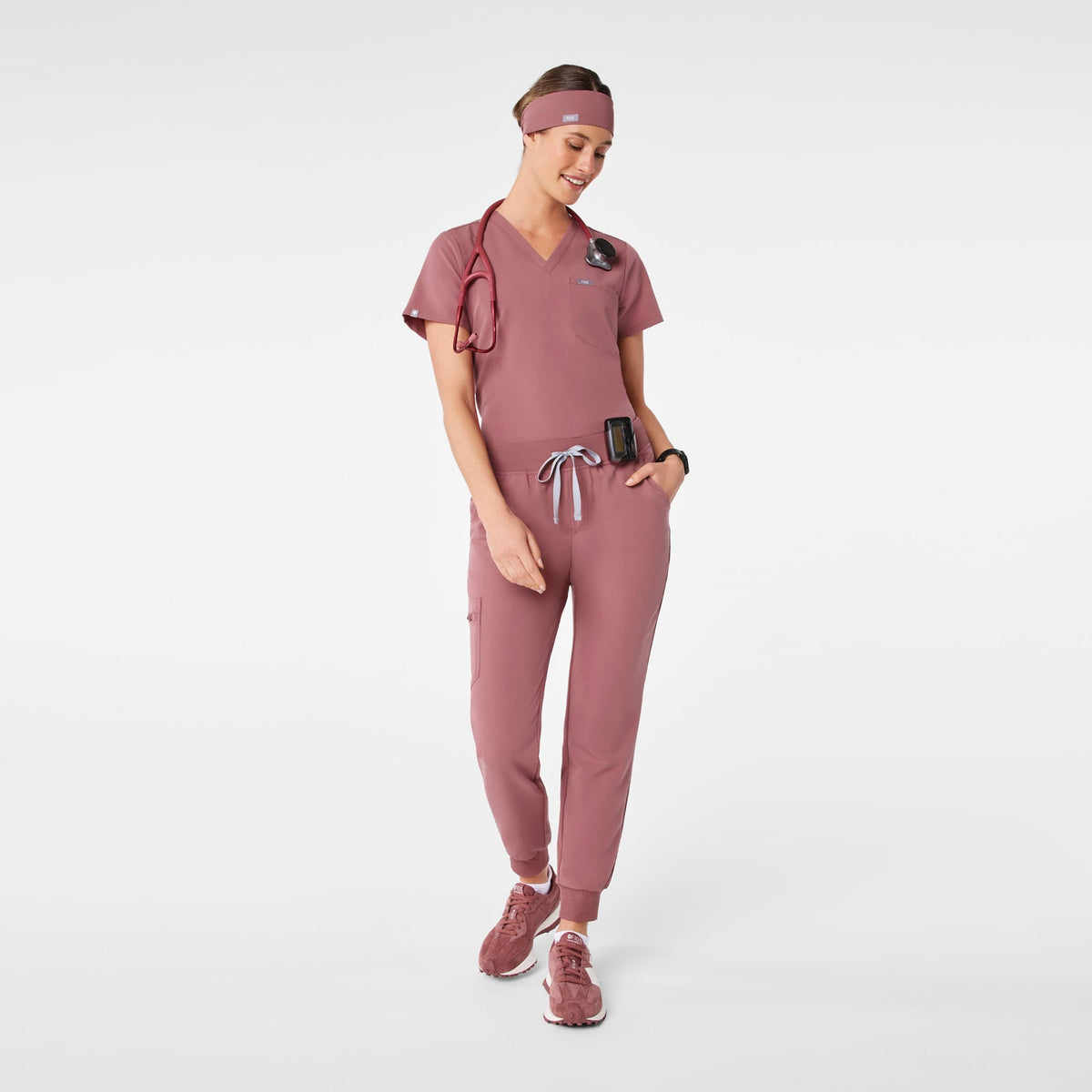 FIGS Cinched Headband - Mauve