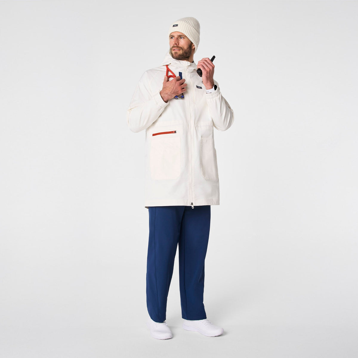 FIGS x Team USA Knit Beanie - Off White