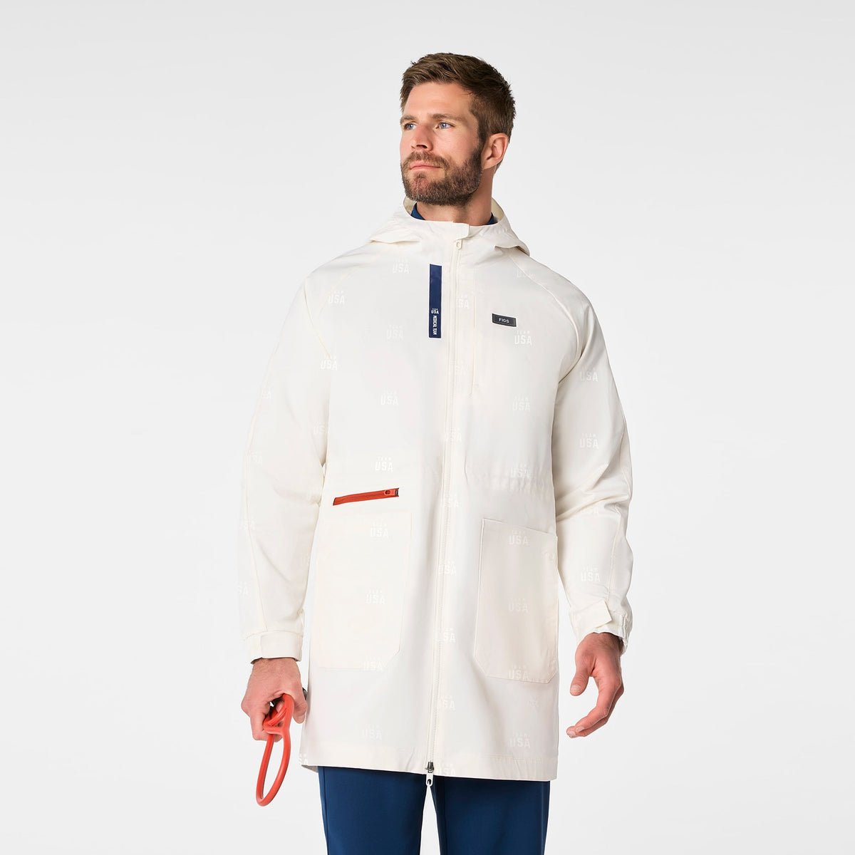 FIGS x Team USA On-Shift Stadium Jacket™ - Off White