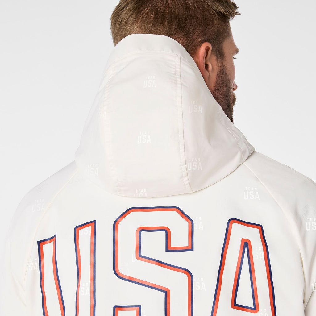FIGS x Team USA On-Shift Stadium Jacket™ - Off White