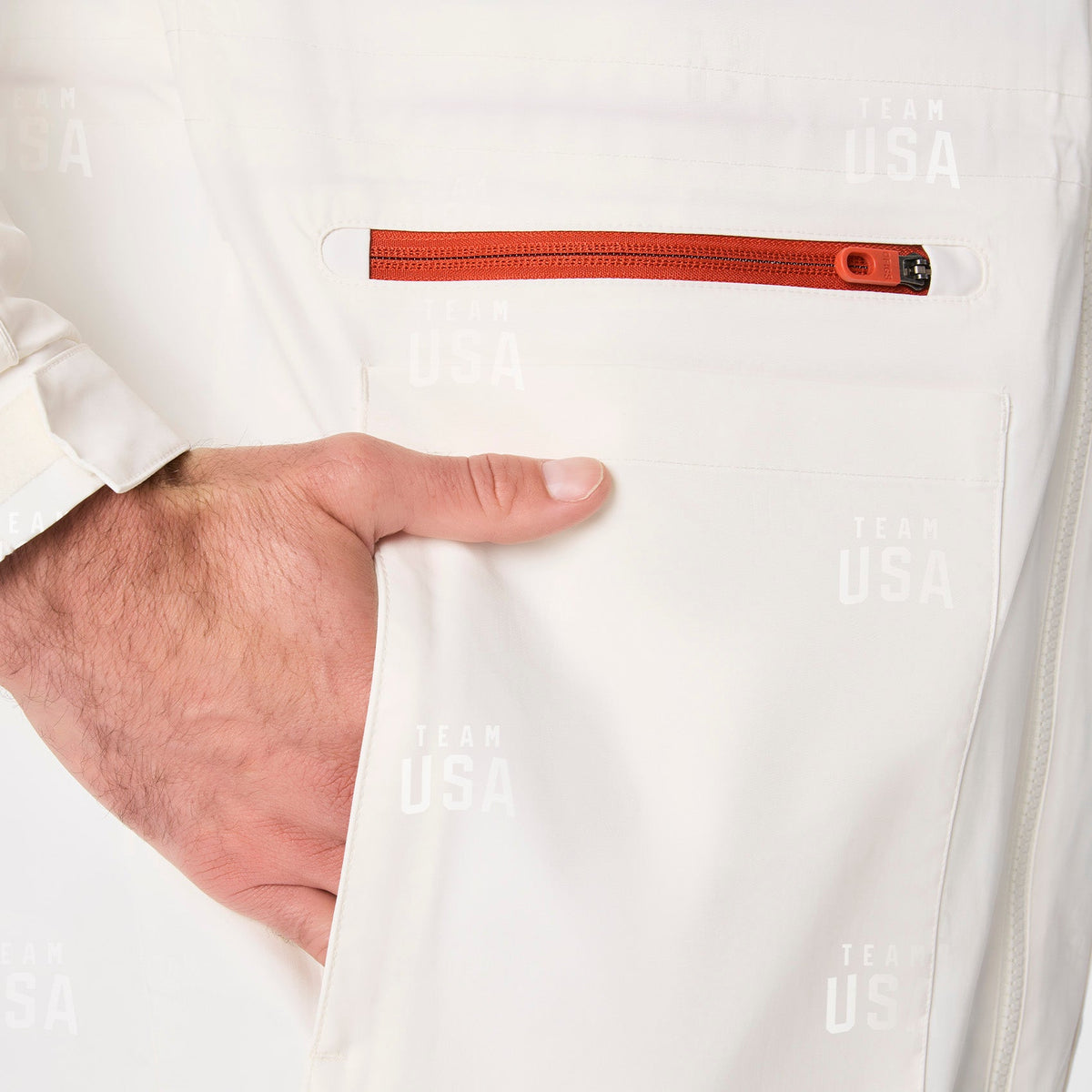 FIGS x Team USA On-Shift Stadium Jacket™ - Off White