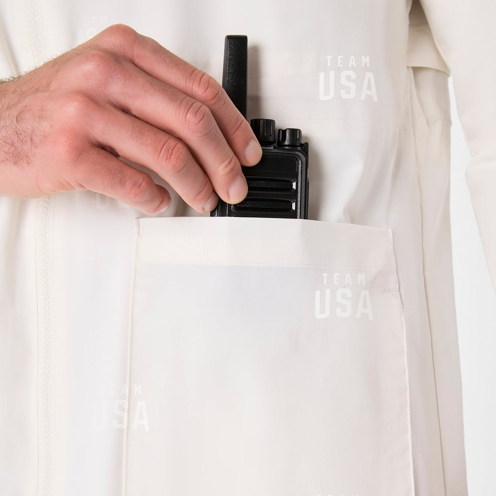 FIGS x Team USA On-Shift Stadium Jacket™ - Off White