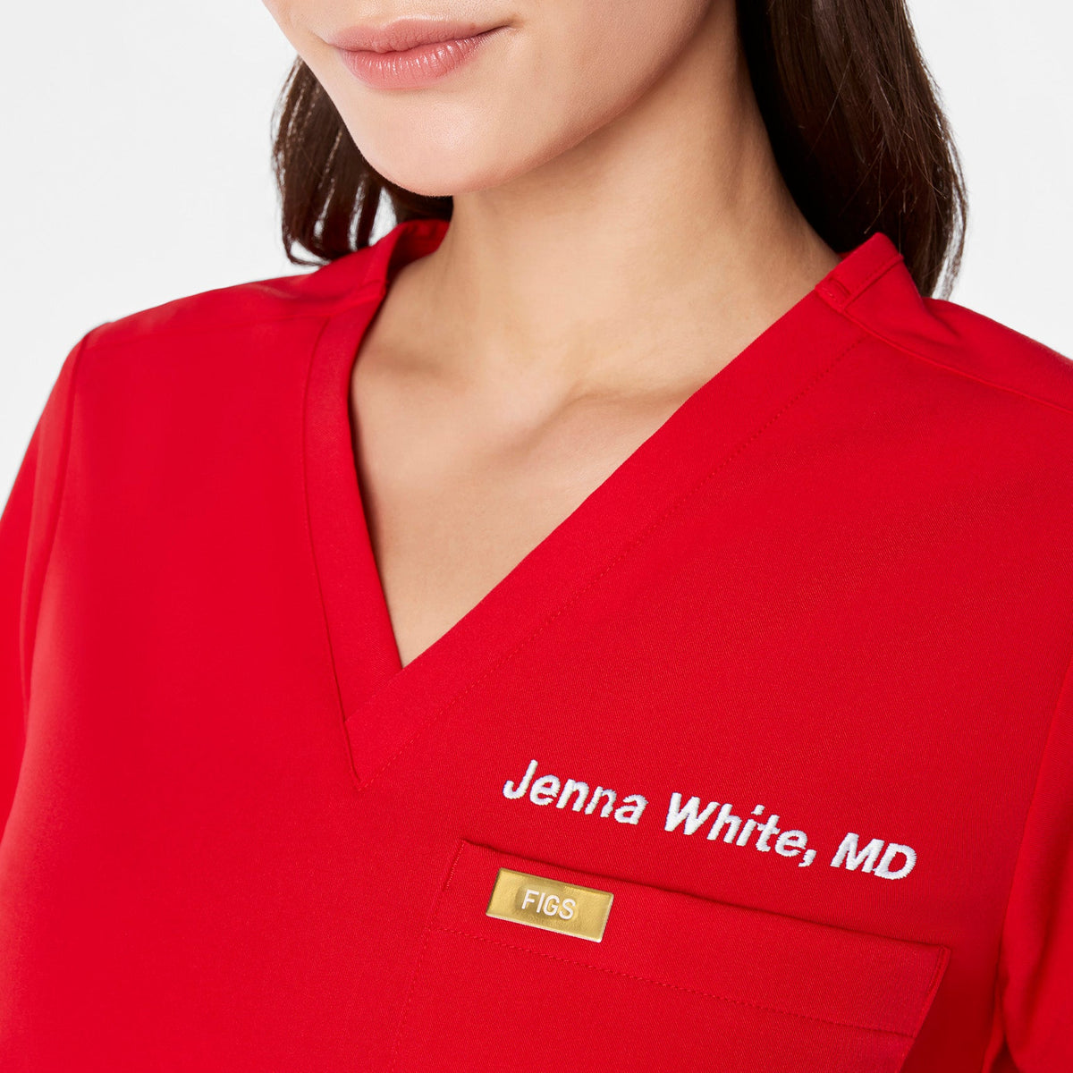 Catarina Scrub Top™ - Pop Red