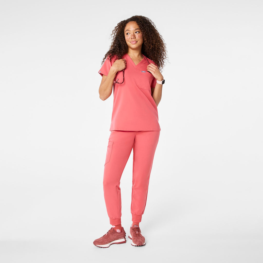 Catarina Scrub Top™ - Pulmonary Pink
