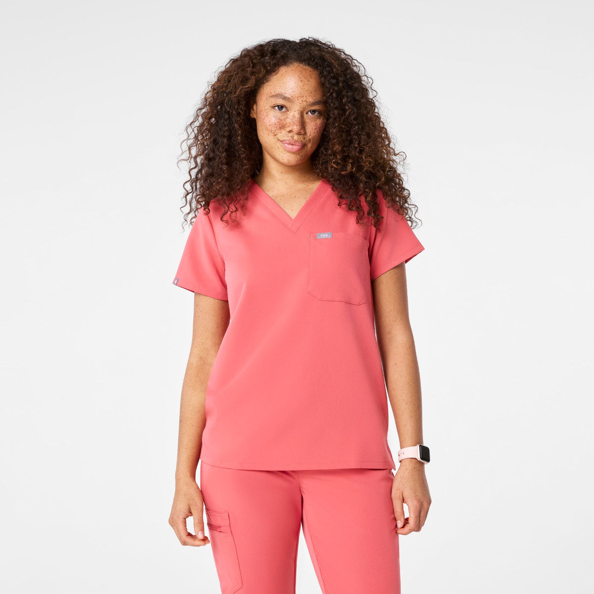 Catarina Scrub Top™ - Pulmonary Pink