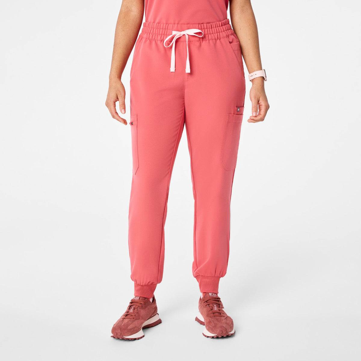 Uman High-Rise Jogger Scrub Pant - Pulmonary Pink