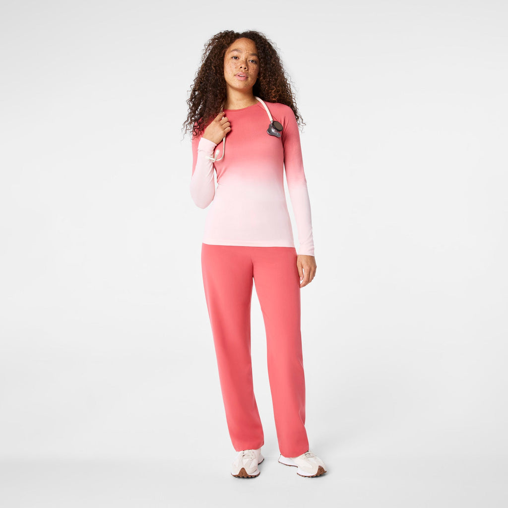 Salta Seamless Long-Sleeve Underscrub - Pulmonary Pink