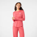 Love Is the Cure Long-Sleeve Underscrub - Pulmonary Pink