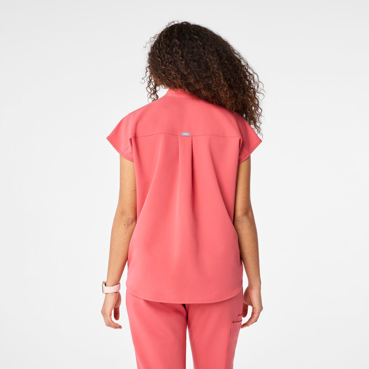 Rafaela Oversized Scrub Top™ - Pulmonary Pink