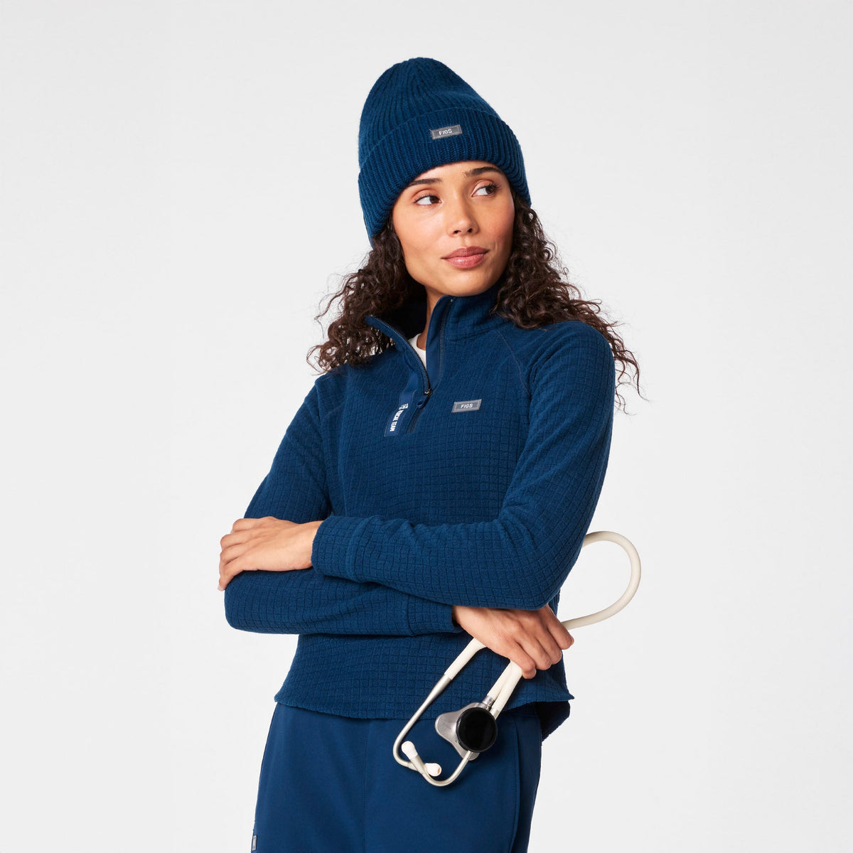 FIGS x Team USA Knit Beanie - Team USA Blue