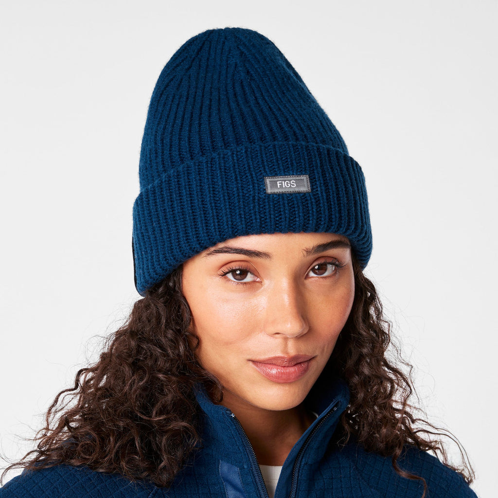 FIGS x Team USA Knit Beanie - Team USA Blue