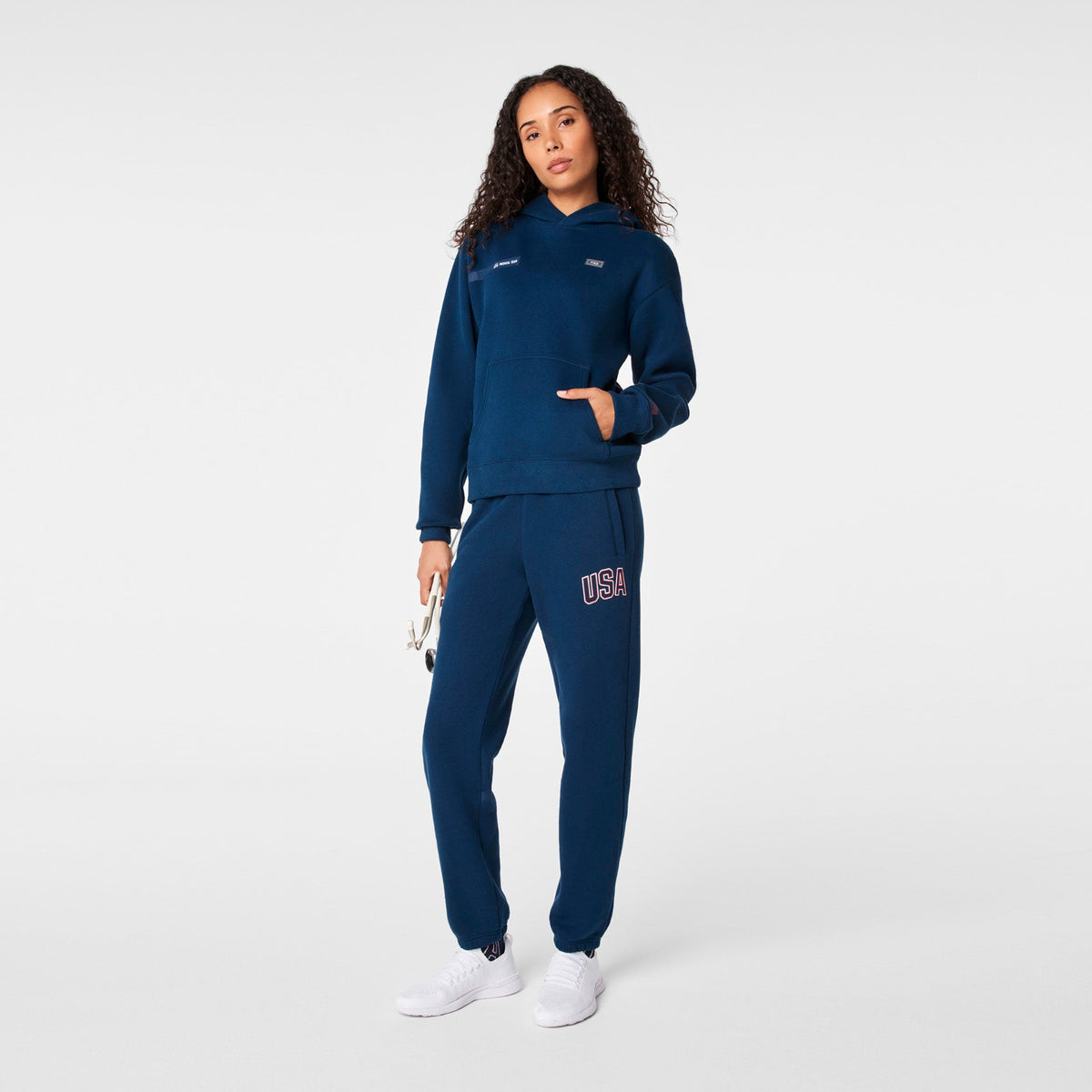 FIGS x Team USA Hoodie Sweatshirt - Team USA Blue