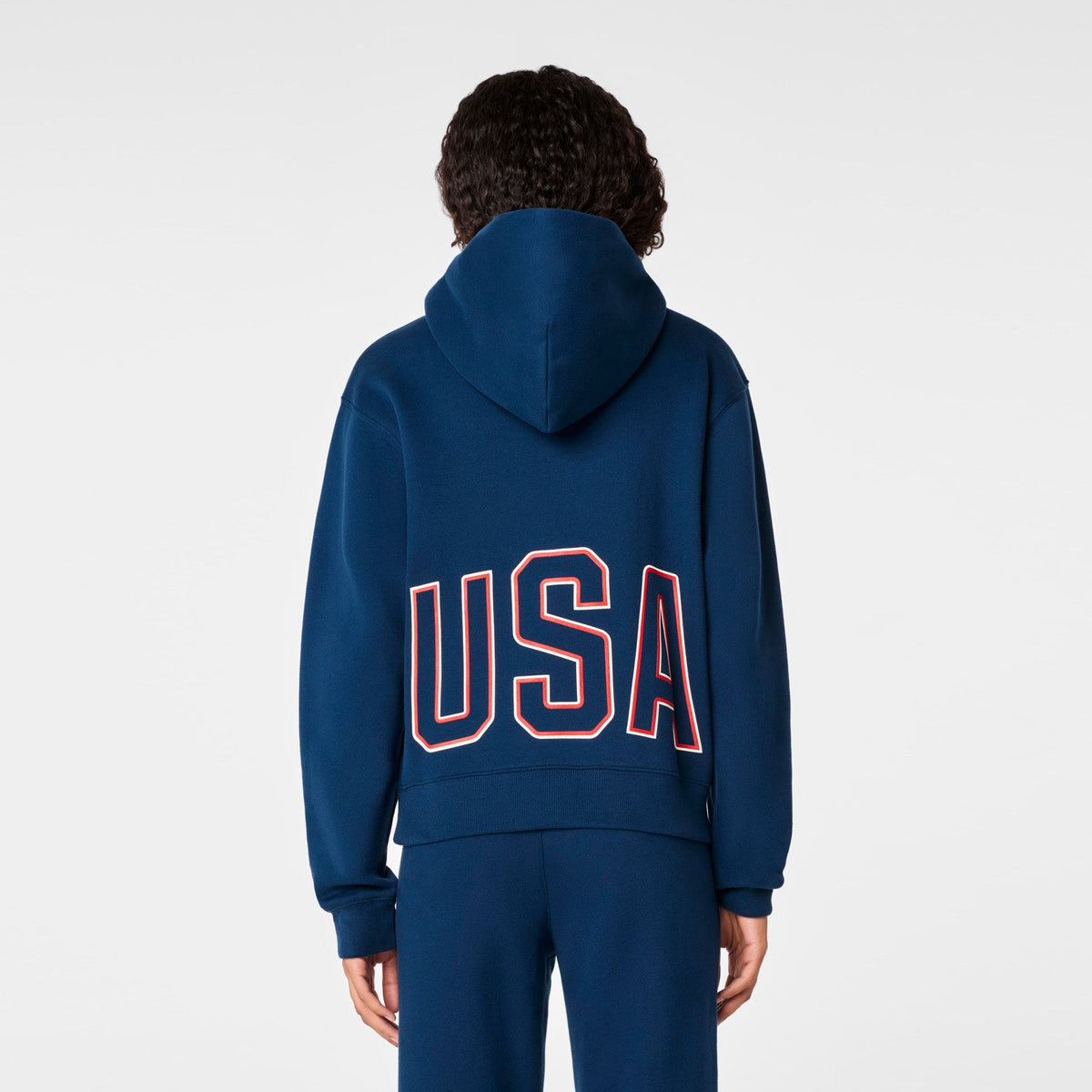 FIGS x Team USA Hoodie Sweatshirt - Team USA Blue