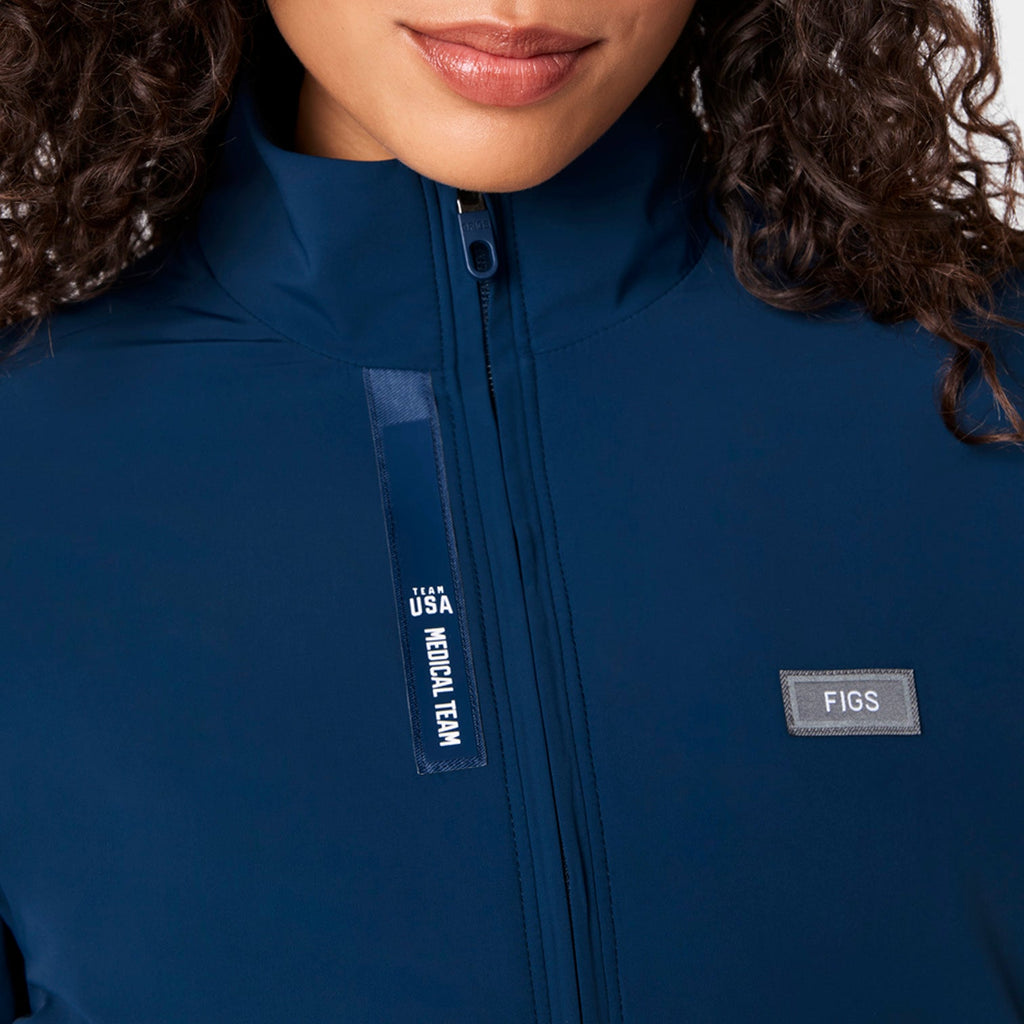 FIGS x Team USA Float Bomber Jacket™ - Team USA Blue