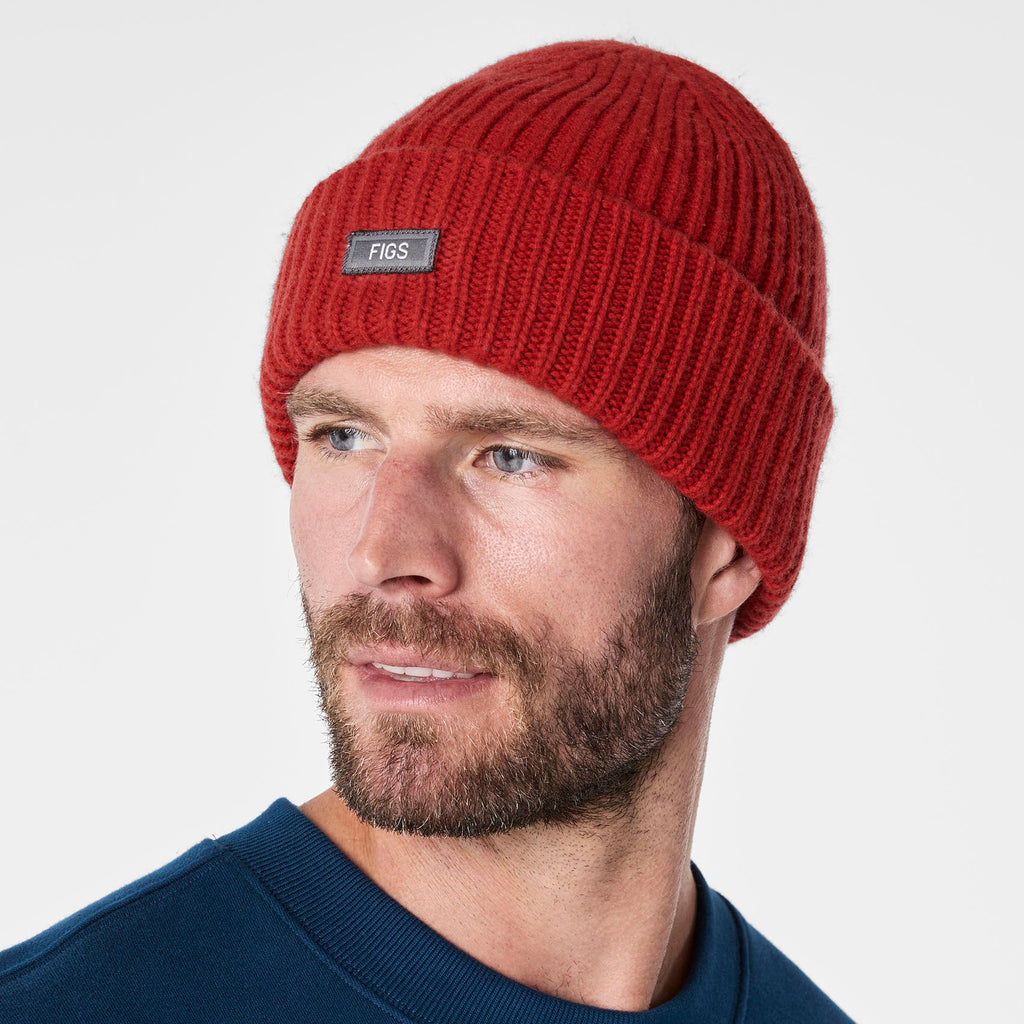 FIGS x Team USA Knit Beanie - Team USA Red