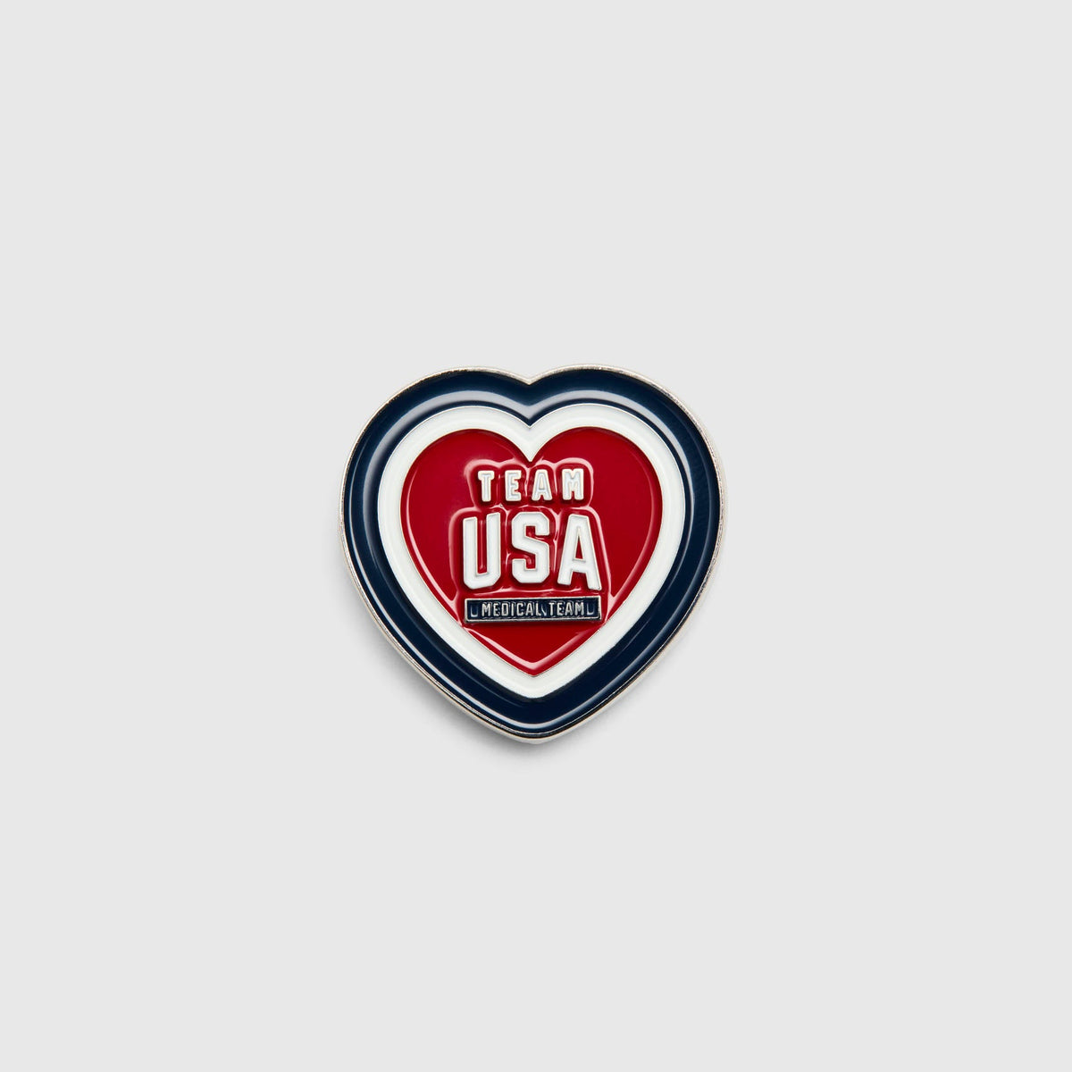FIGS x Team USA Heart Enamel Pin - Team USA Red
