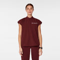 Rafaela Oversized Scrub Top™ - Burgundy