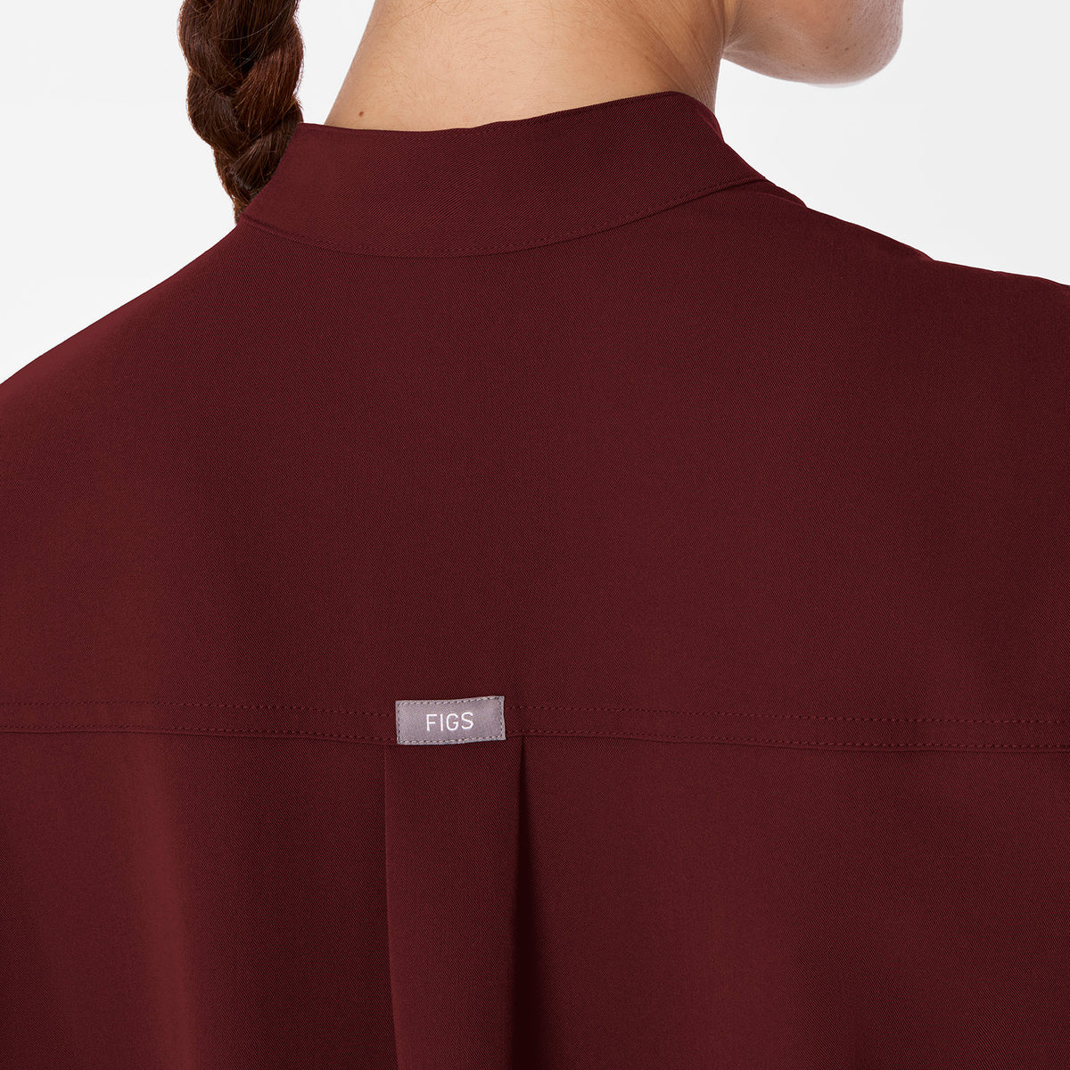Rafaela Oversized Scrub Top™ - Burgundy