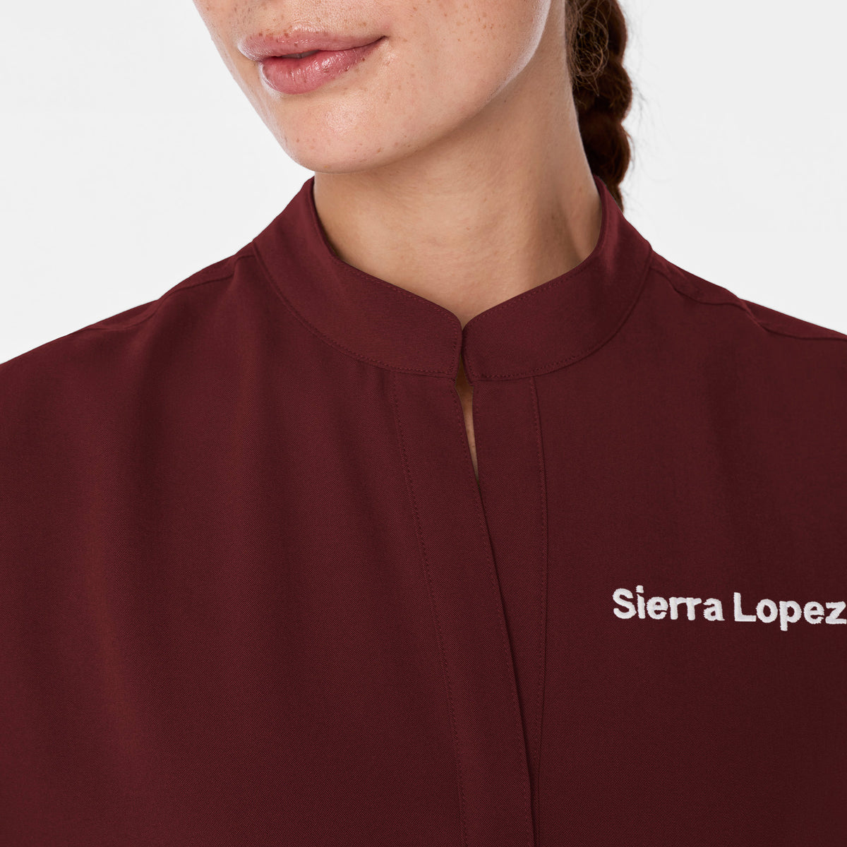 Rafaela Oversized Scrub Top™ - Burgundy