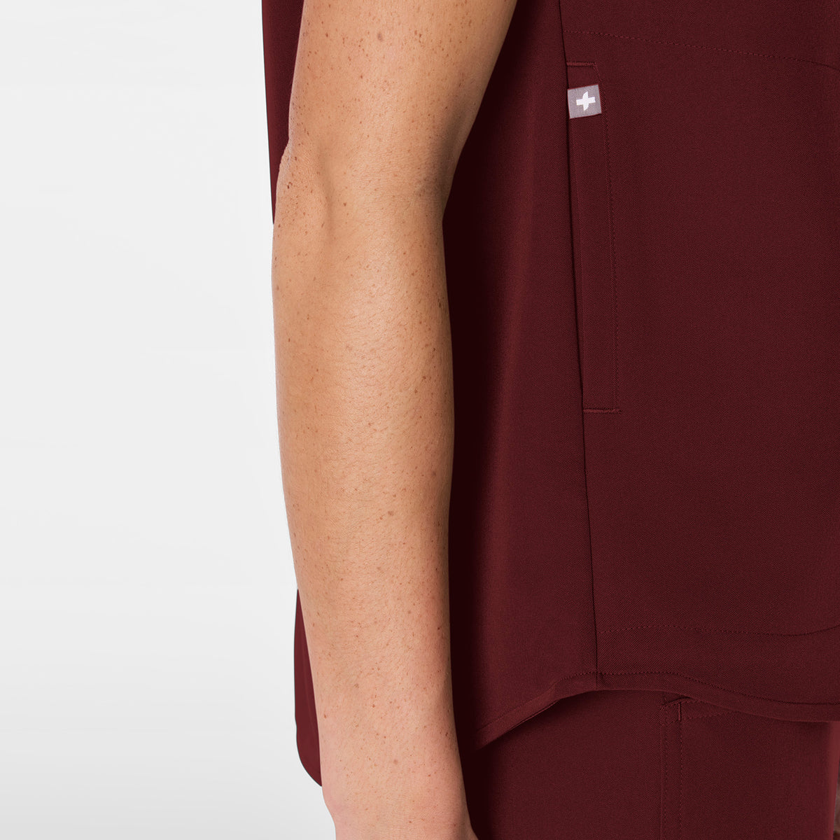 Rafaela Oversized Scrub Top™ - Burgundy