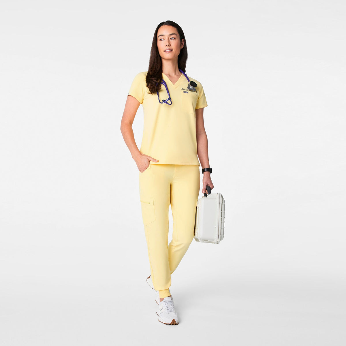 Catarina Scrub Top™ - Butter Yellow