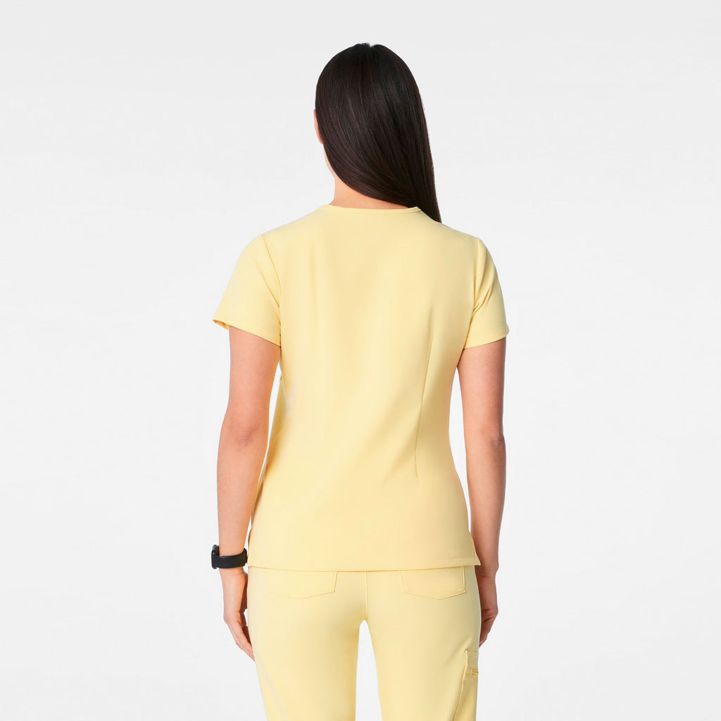 Catarina Scrub Top™ - Butter Yellow