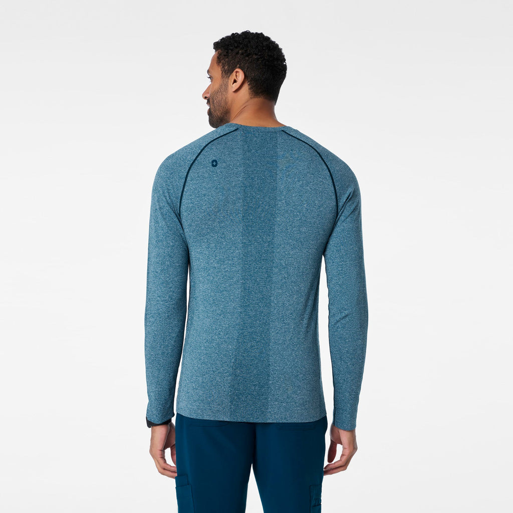 Makato Seamless Long-Sleeve Underscrub - Deep Reef