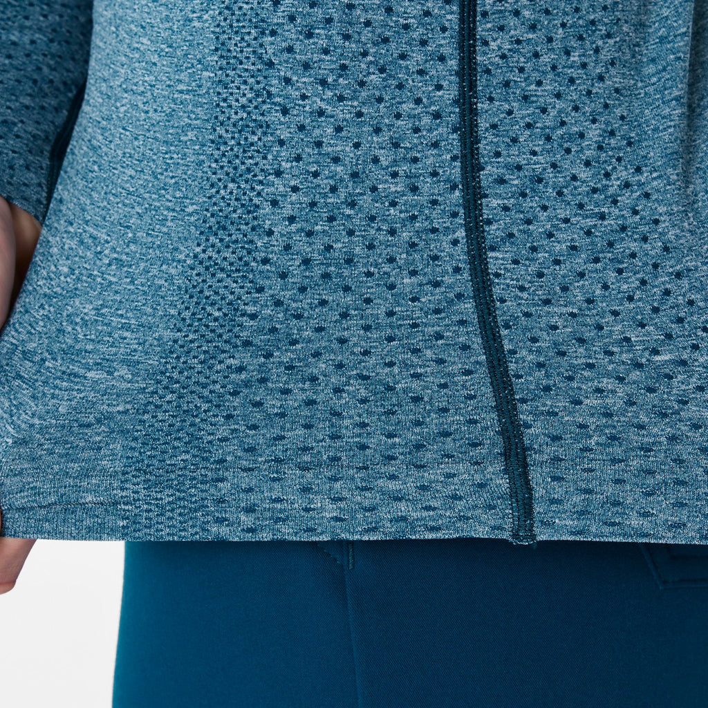 Salta Seamless Long-Sleeve Underscrub - Deep Reef