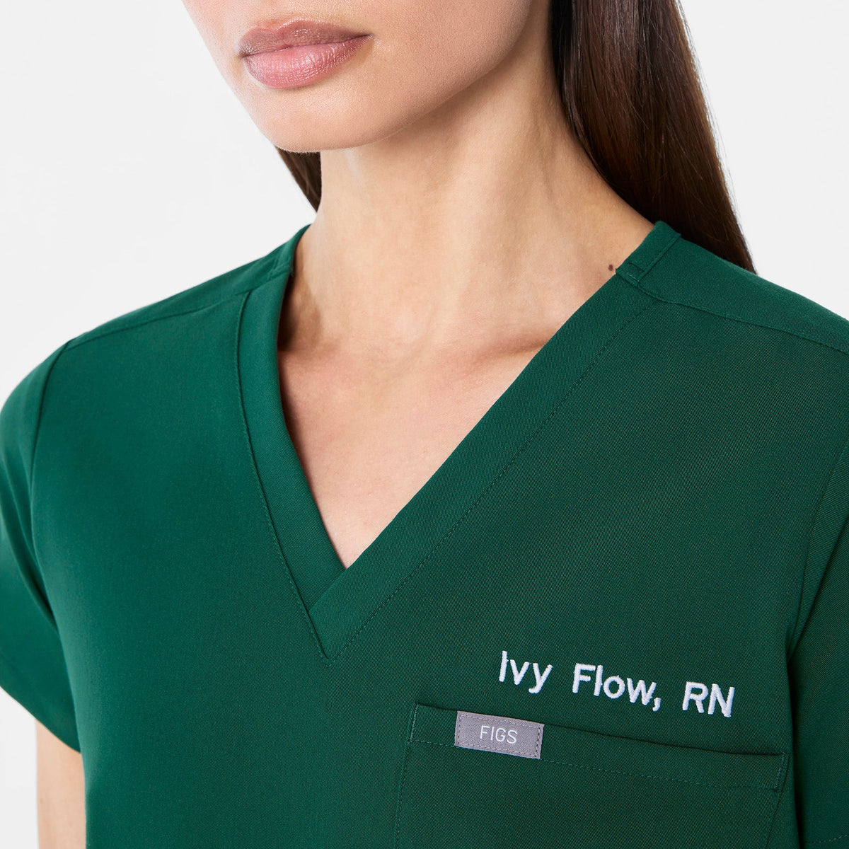 Catarina Scrub Top™ - Forest Green
