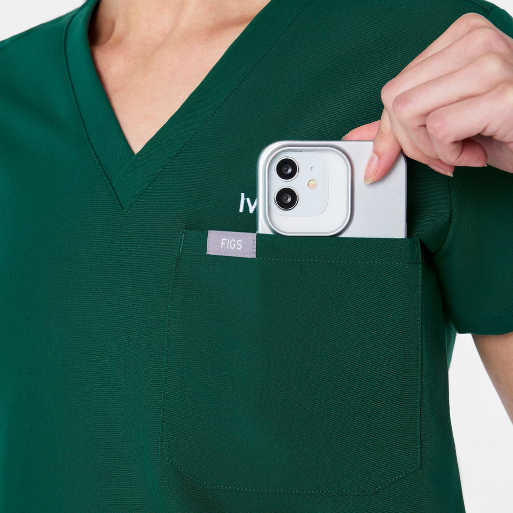 Catarina Scrub Top™ - Forest Green