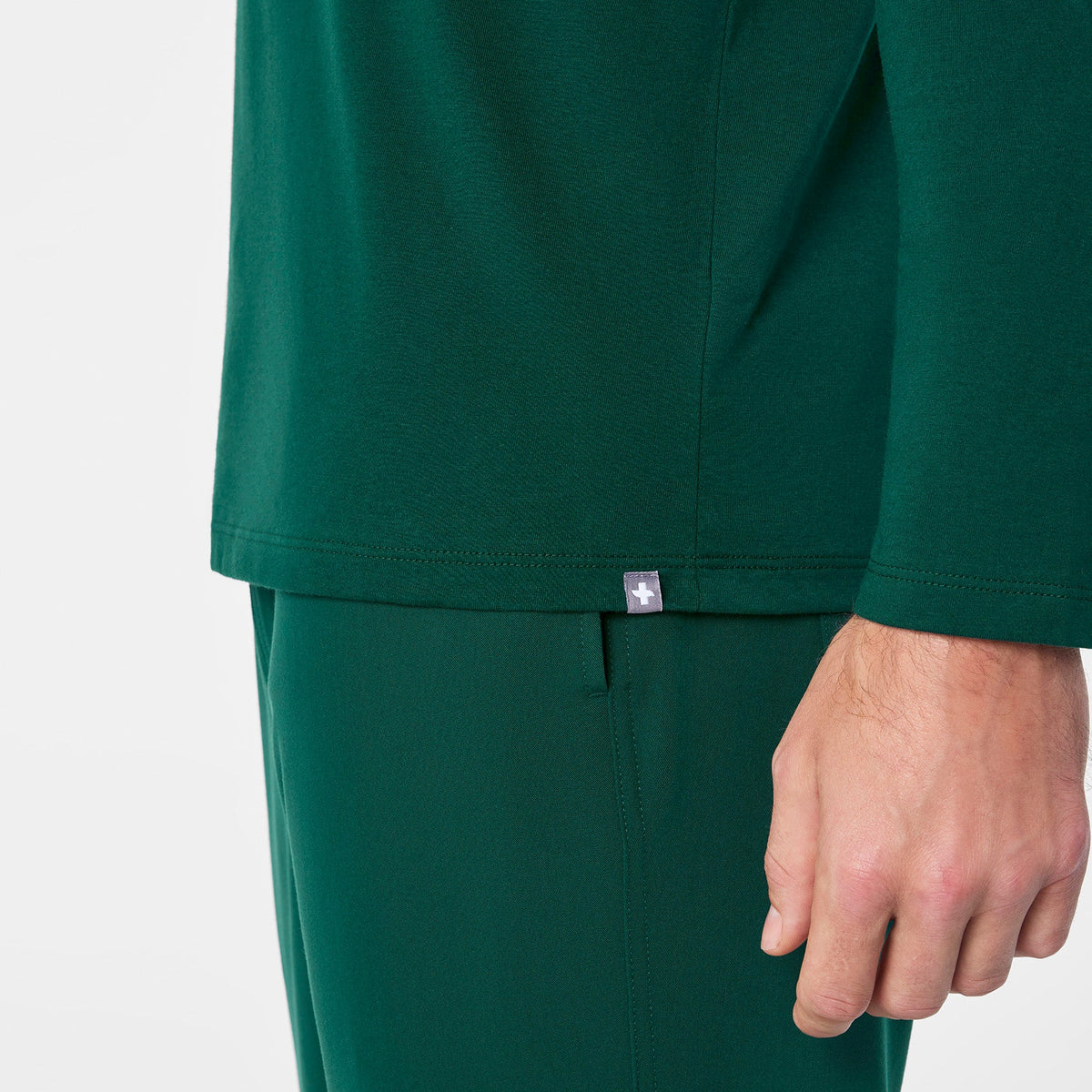 Supersoft Long-Sleeve Underscrub - Forest Green