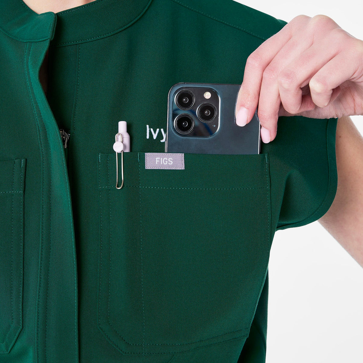 Rafaela Jogger ScrubJumpsuit™ - Forest Green