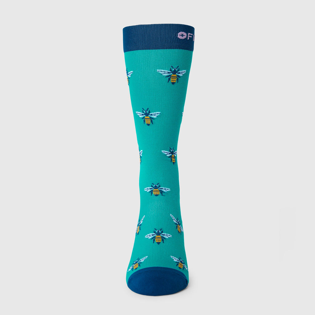FIGS Compression Socks - Busy Bee/Lagoon