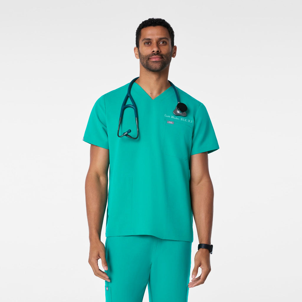 Chisec Scrub Top™ - Lagoon