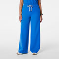Allison High-Rise Ultra-Wide-Leg Scrub Pant - Royal Blue
