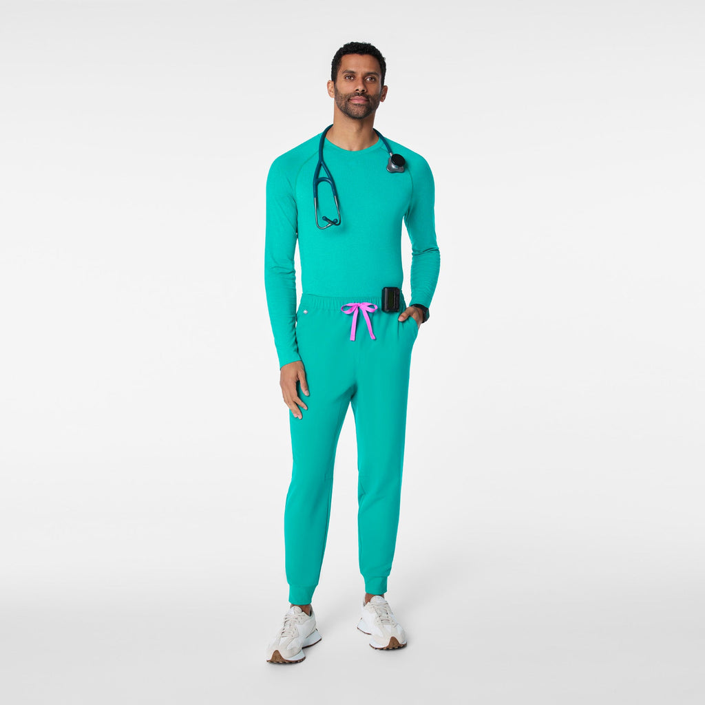 Makato Seamless Long-Sleeve Underscrub - Lagoon