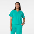 Pagosa Relaxed Scrub Top - Lagoon
