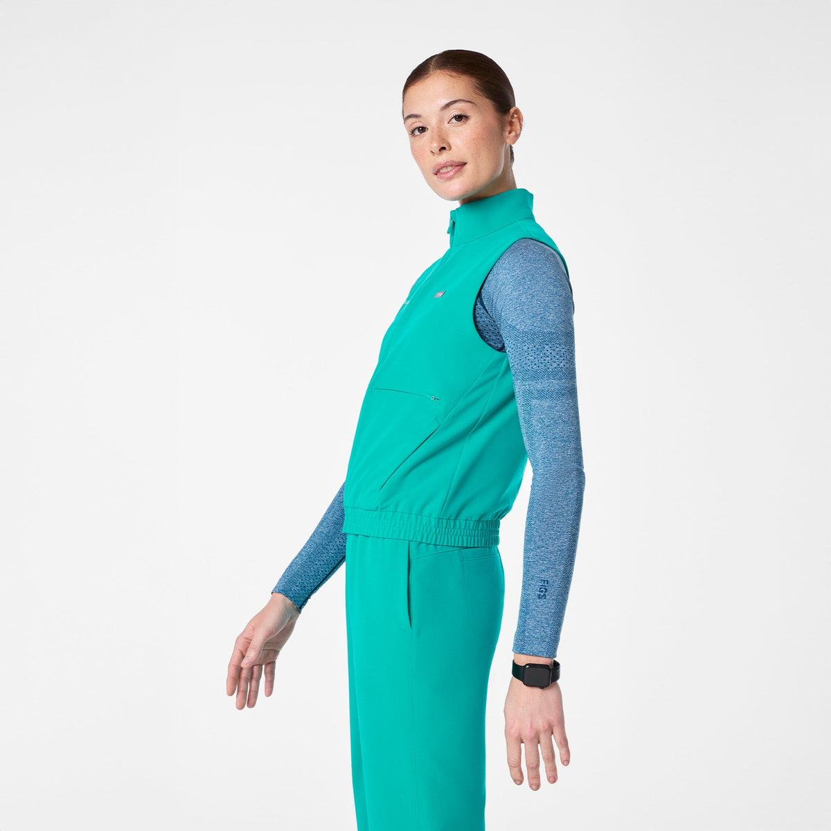Sydney Scrub Vest - Lagoon
